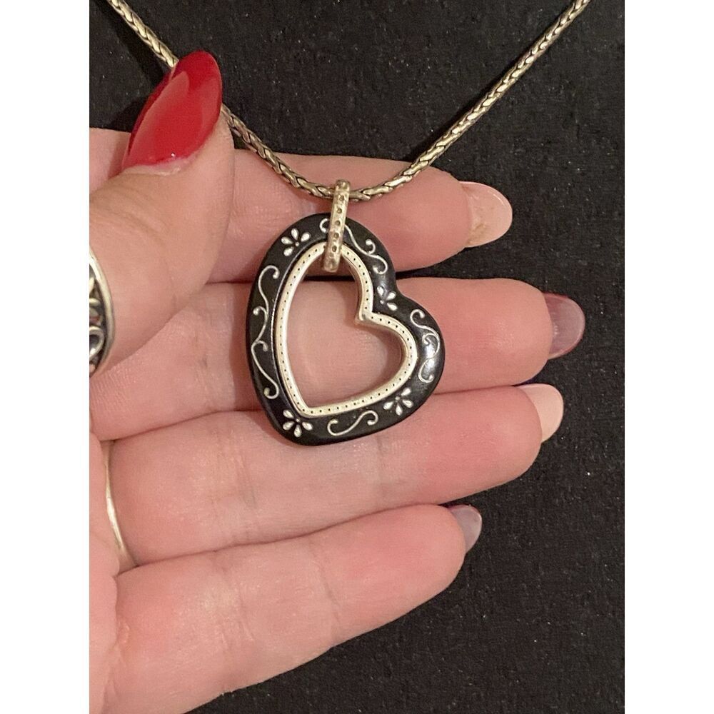 Brighton Metro Reversible Heart Necklace - Picture 2 of 5